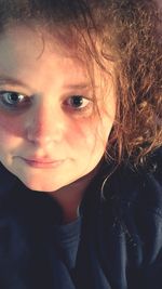 Close-up portrait of smiling girl