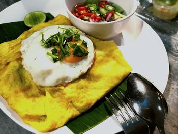 Close-up of food in plate