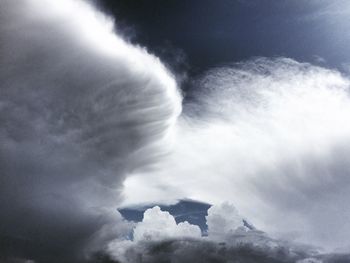 Low angle view of cloudy sky