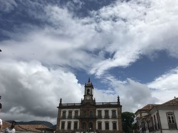 Low angle view of historic building against sky