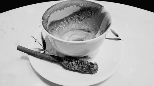 Close-up of coffee cup