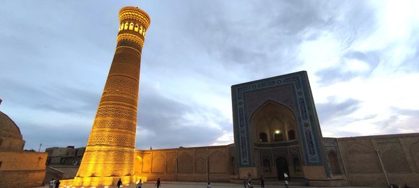 Low angle view of historical building against sky