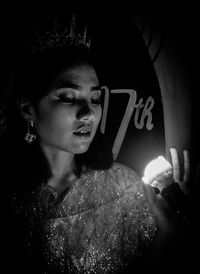 Portrait of a smiling young woman