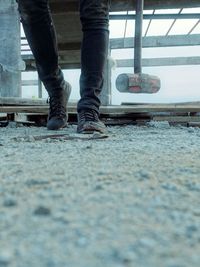 Low section of men on ground