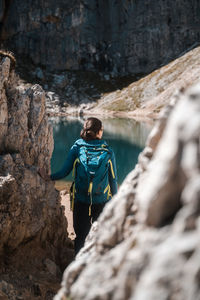 Exploring nature mountains in italy