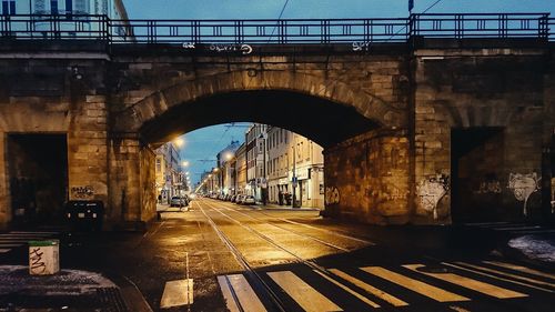 View of bridge in city