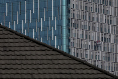 Modern building against sky in city