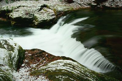 River flowing through rocks