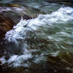 Full frame shot of water flowing