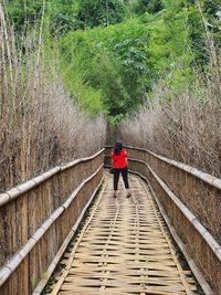 High angle view of railroad track