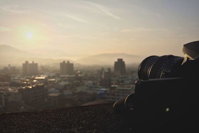 Cityscape at sunset