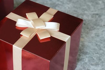 Close-up of christmas presents