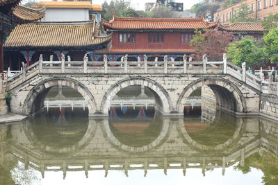 View of bridge over river