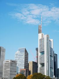 Low angle view of buildings against sky