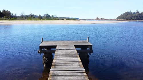 Pier in sea