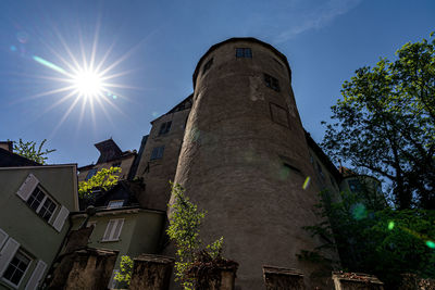 Low angle view of building against sky