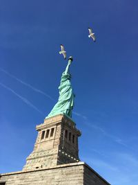 Low angle view of statue