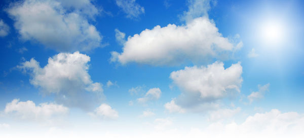 Low angle view of clouds in sky