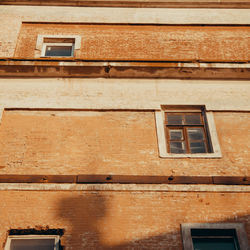 Low angle view of house