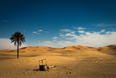 Scenic view of desert against sky