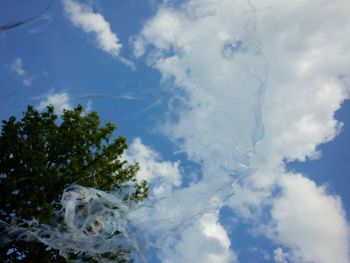 Low angle view of cloudy sky