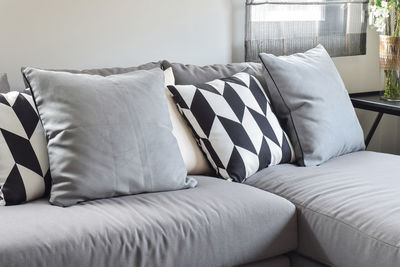 Lounge chairs on sofa at home