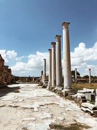 View of old ruins against sky