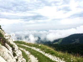 Scenic view of landscape against sky