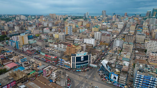 Aerial view of dar es salaam, tanzania