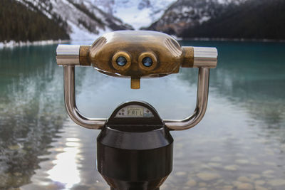 An observation post at lake louise in canada