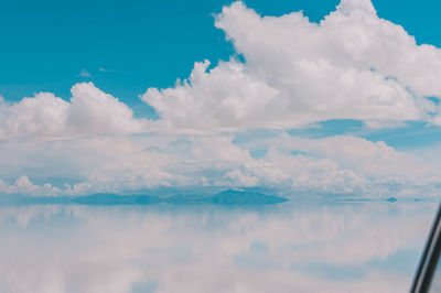 Low angle view of cloudy sky