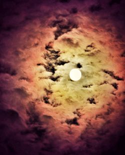 Low angle view of cloudy sky