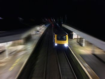 Train passing through train