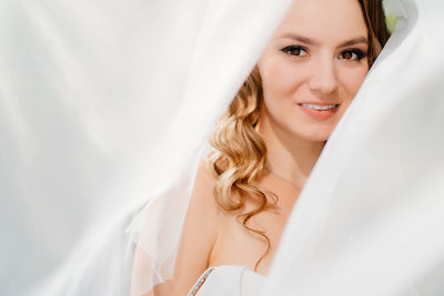 Portrait of smiling young woman