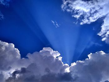 Low angle view of clouds in sky