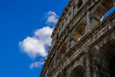 Low angle view of historical building