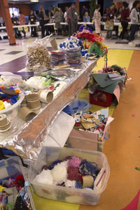 View of market stall