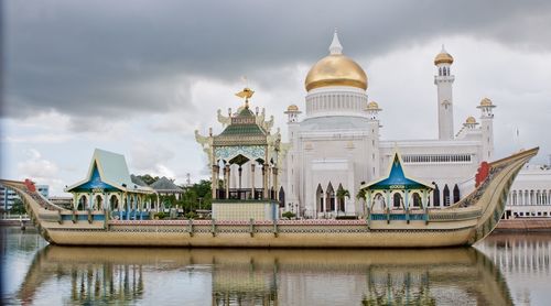 Built structure against cloudy sky