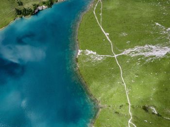 High angle view of water