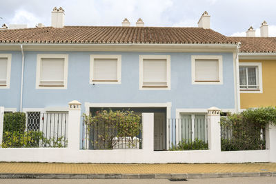 Low angle view of residential building