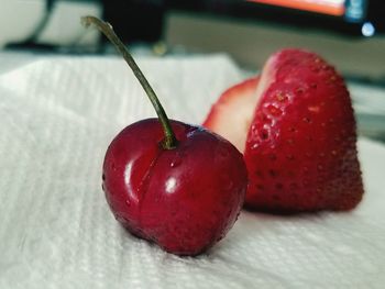Close-up of strawberries