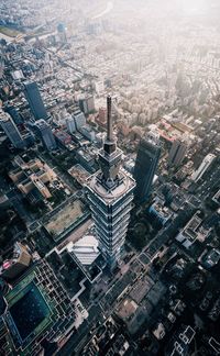 Aerial view of buildings in city