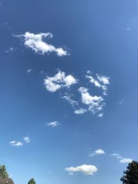 Low angle view of tree against sky