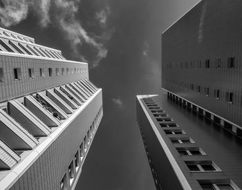 Low angle view of buildings against sky