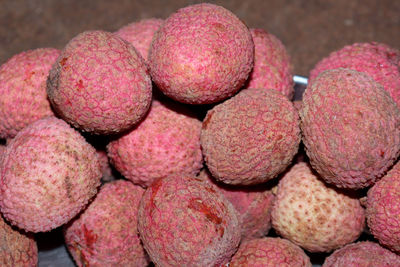 High angle view of fruits for sale in market