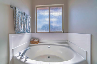 Interior of bathroom at home