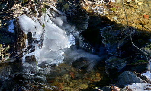 River flowing through rocks