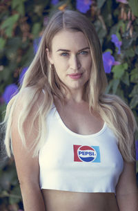 Portrait of beautiful young woman