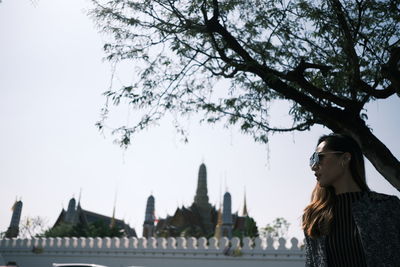 View of woman against the sky
