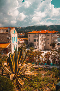 Beautiful architecture on the isle of rab, croatia. otok rab.